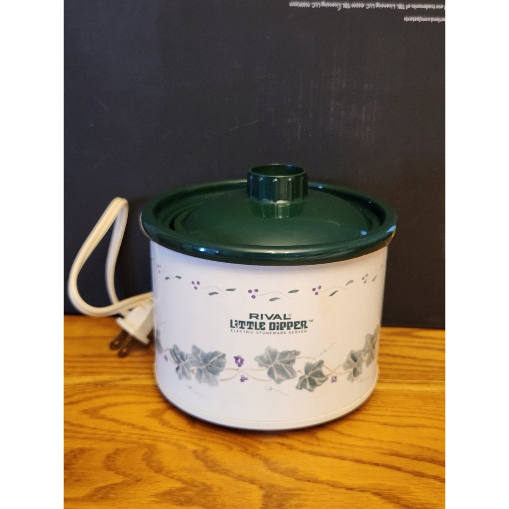 Rival Little Dipper Electric Stoneware Server Mini‎ Crock Pot Vintage Model 3204
